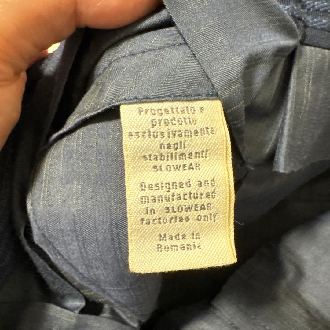 33 未使用　秋冬　インコテックス　ウール　ネイビー　42 XS