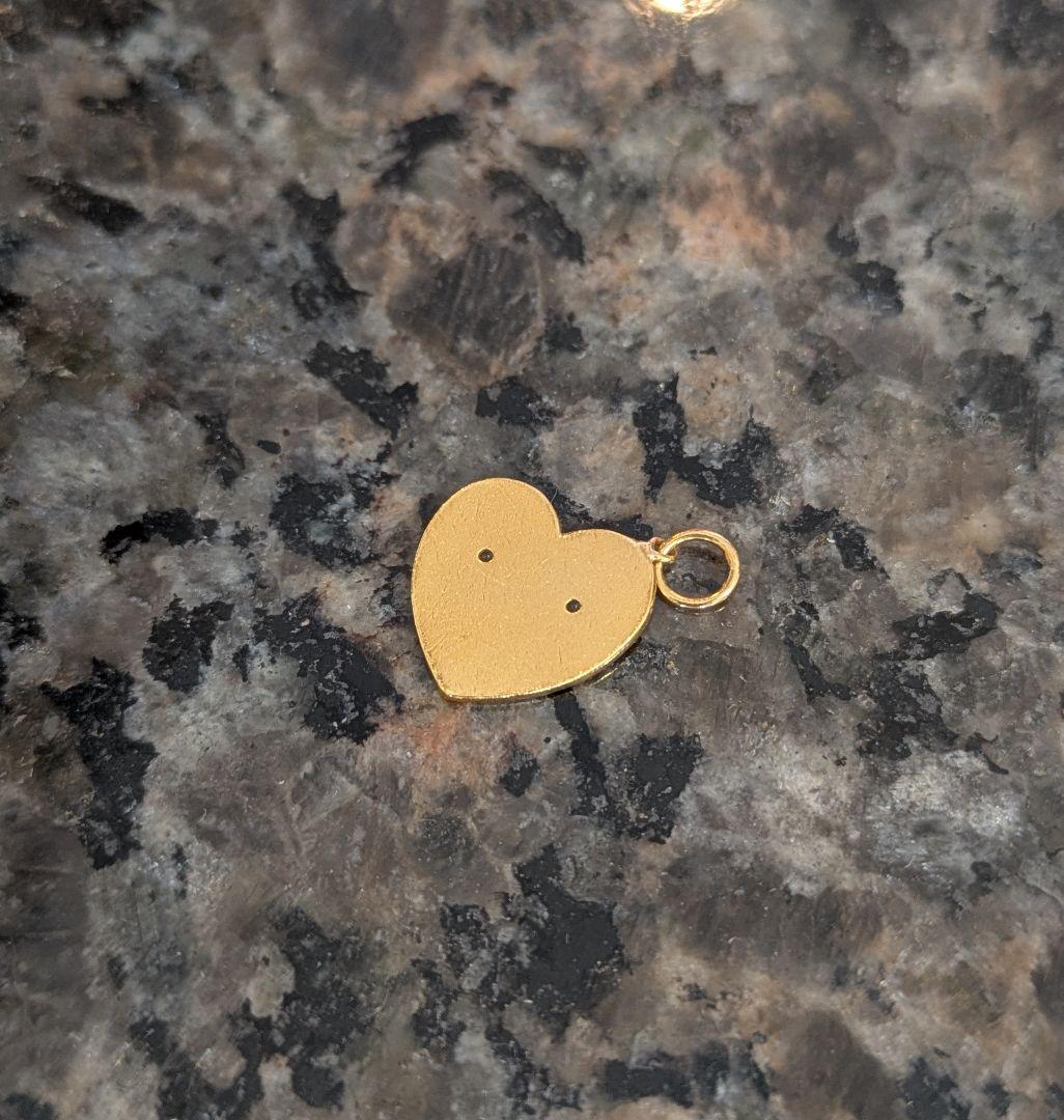 MHT　マリーエレーヌドゥタイヤック　22kダイヤモンド　♡チャーム　大