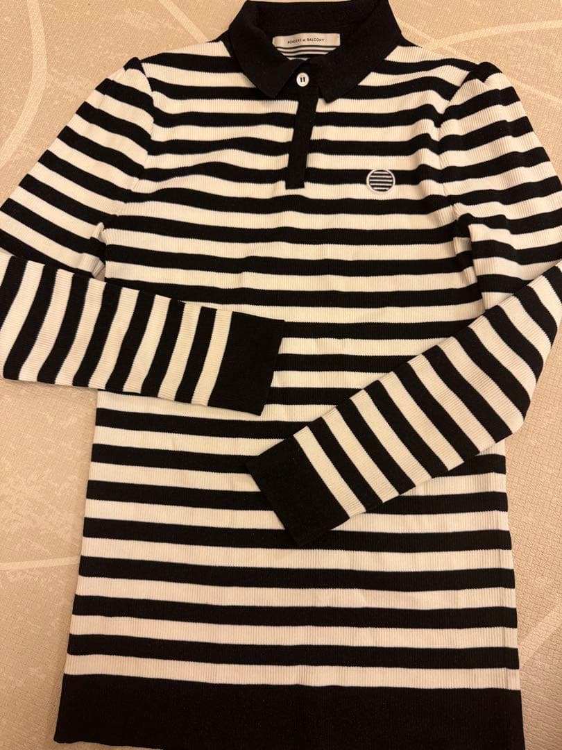 BORDERS at BALCONY 長袖ポロシャツ