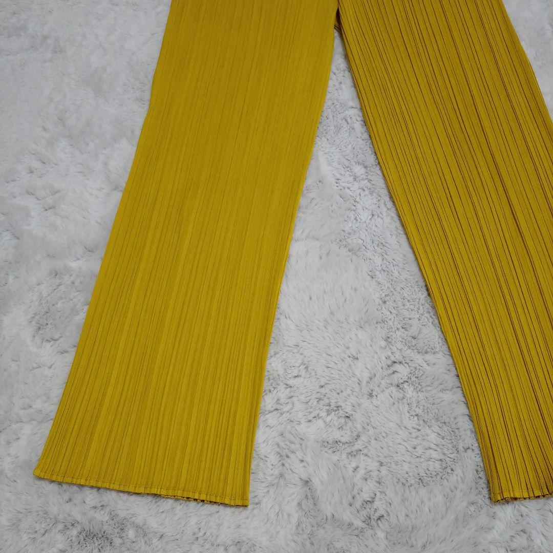 け*い様 イエロープリーツプリーズパンツ