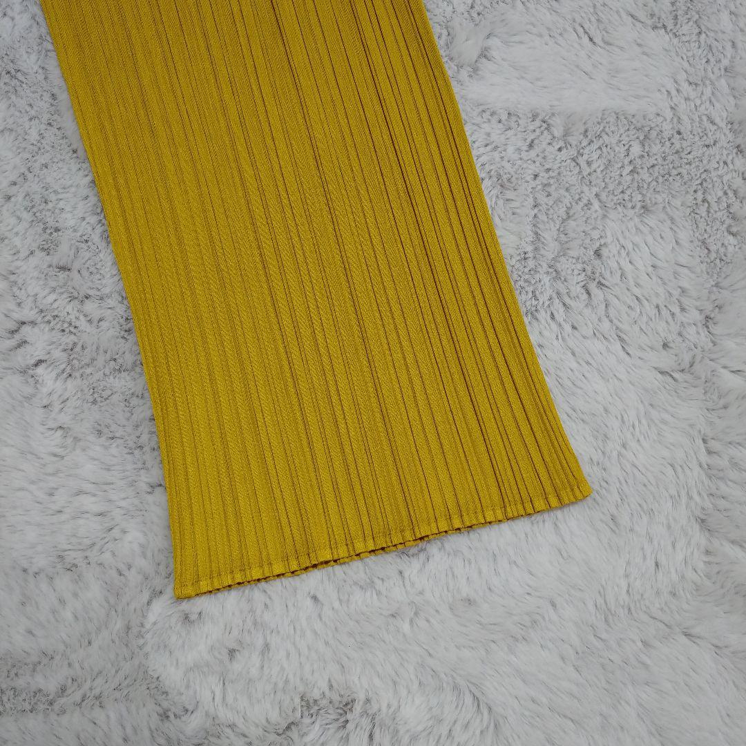 け*い様 イエロープリーツプリーズパンツ