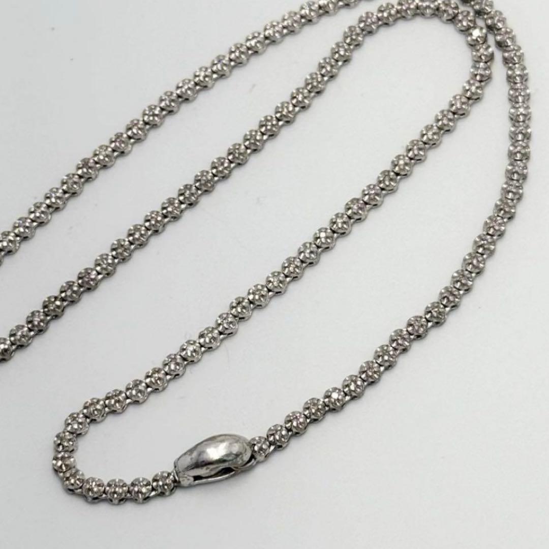 テニスネックレス 1.00ct 天然ダイアモンド シングルカット 鑑別書付き