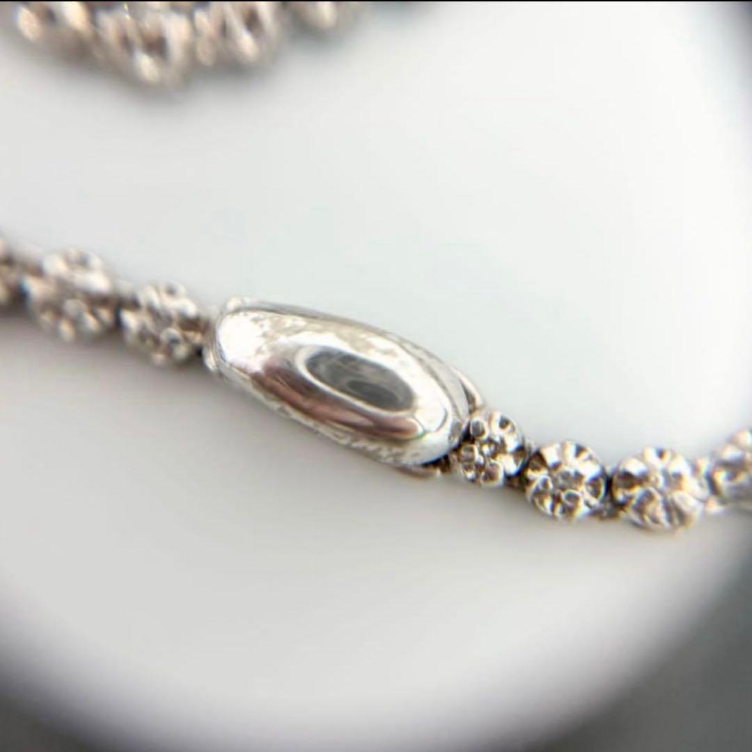 テニスネックレス 1.00ct 天然ダイアモンド シングルカット 鑑別書付き