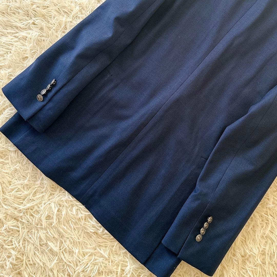 未使用級 Lサイズ 近年 ブルックスブラザーズ 紺ブレ 銀ボタン ジャケット 羊