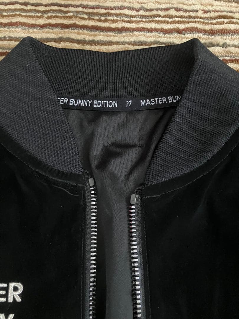 ★mari★ マスターバニー ベロア調ラミネートジャケット 黒