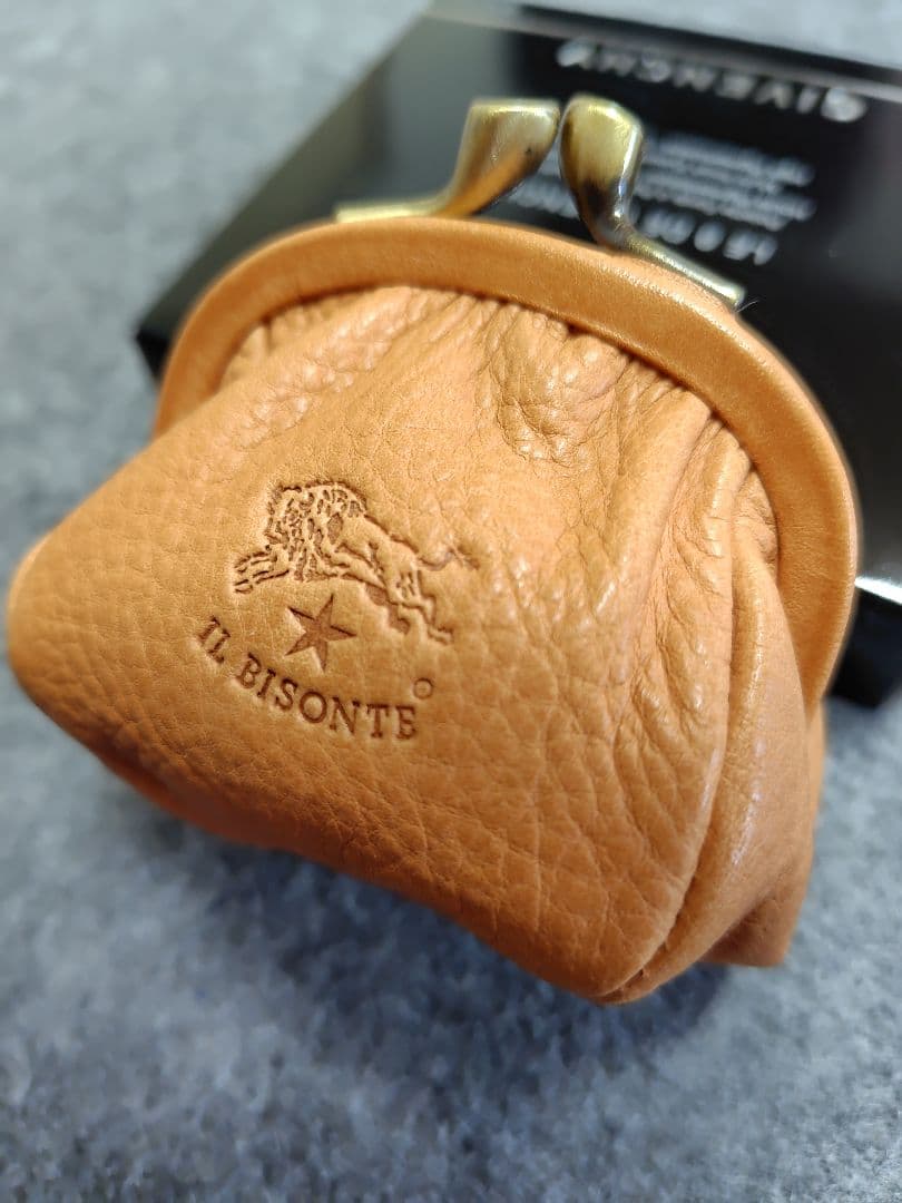 IL BISONTE レザー がま口小銭入れ　ケース