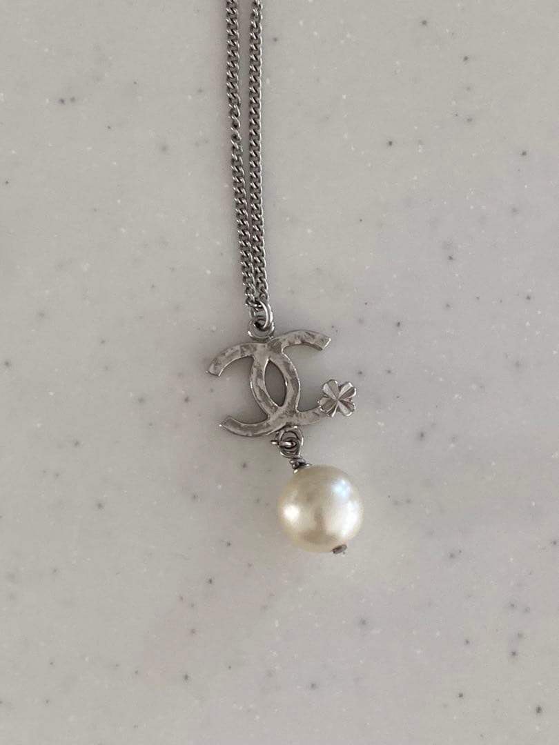 CHANEL シャネル　ネックレス　ココマーク　パール　クローバー