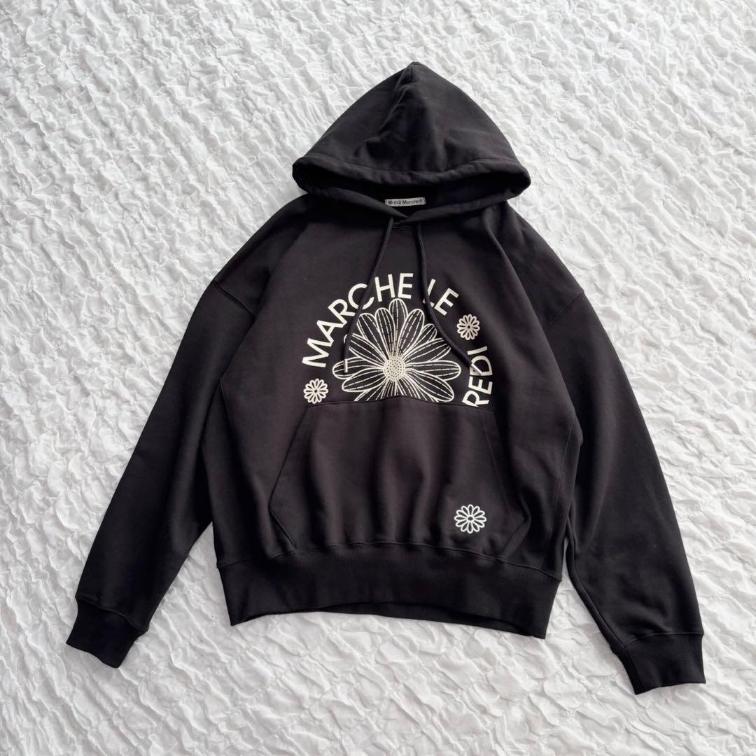 【美品】 マルディメクルディ スウェットパーカー プリントパーカー プルオーバー