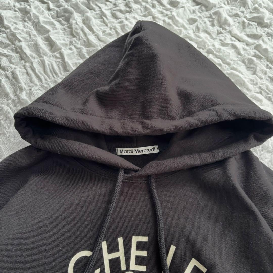【美品】 マルディメクルディ スウェットパーカー プリントパーカー プルオーバー