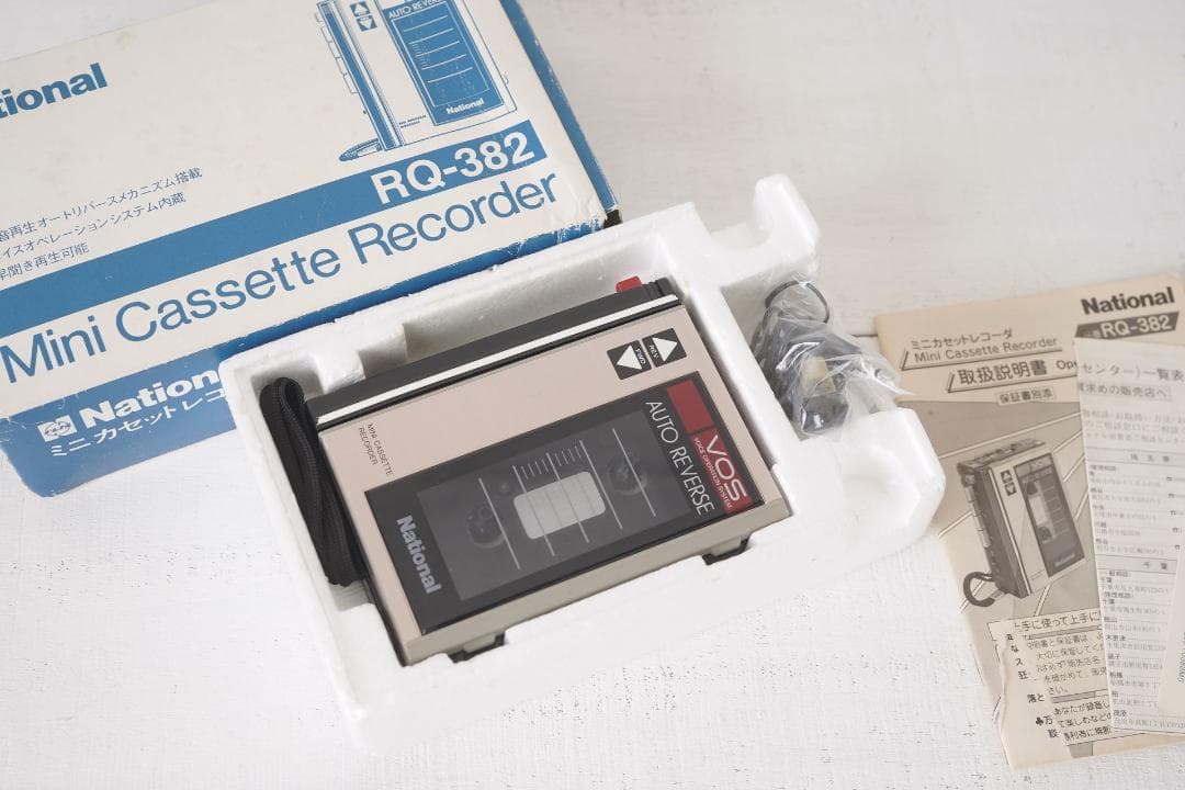 National カセットレコーダー RQ-382 カセットプレーヤー 箱付き