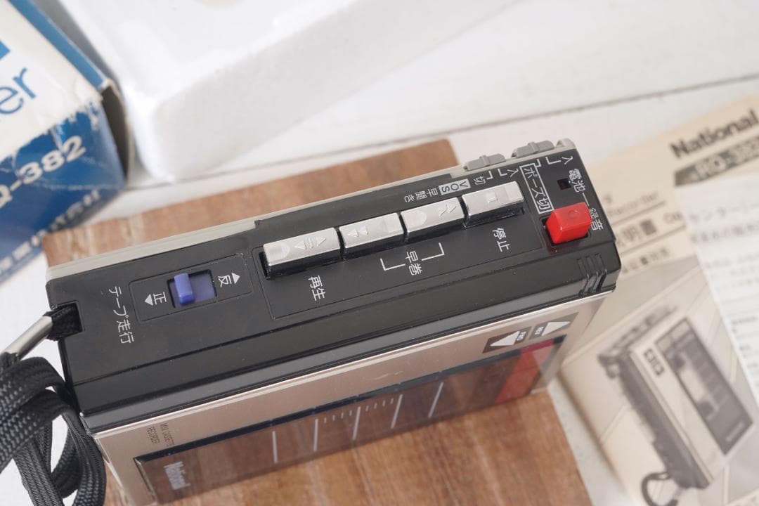 National カセットレコーダー RQ-382 カセットプレーヤー 箱付き