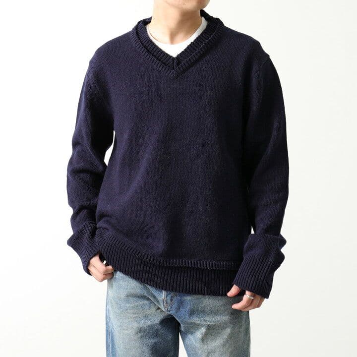 Maison Margiela/2022AW |ニット|ネイビー