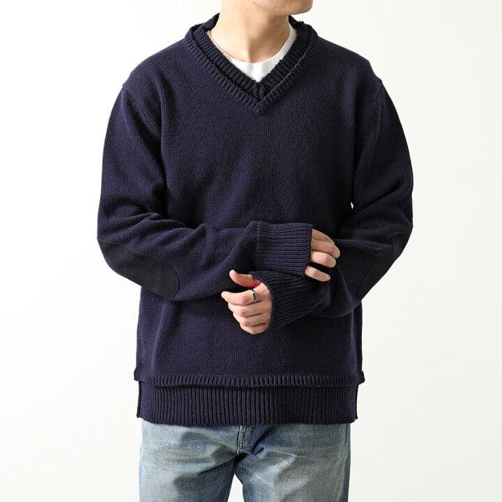 Maison Margiela/2022AW |ニット|ネイビー
