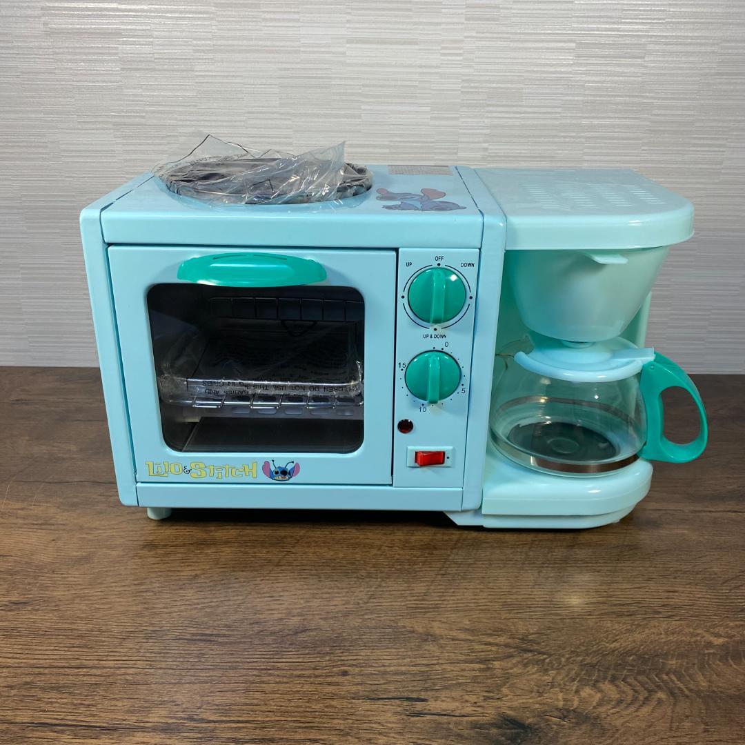 リロ＆スティッチ　オーブントースター＆目玉焼き＆コーヒーメーカー