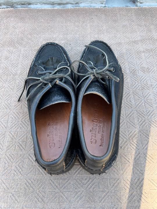 最終値下げ‼︎yuketen ユケテン　ハラコキルトタンレザーシューズ