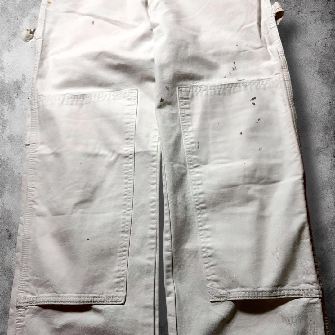 Dickies ダブルニー ペインターパンツ ワイドレッグ ダックパンツ 白