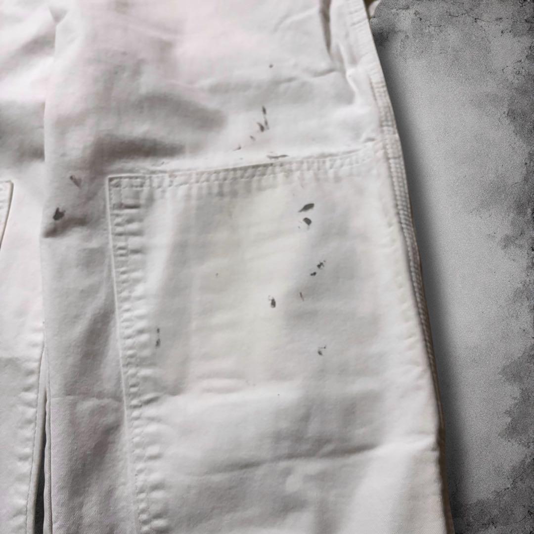 Dickies ダブルニー ペインターパンツ ワイドレッグ ダックパンツ 白