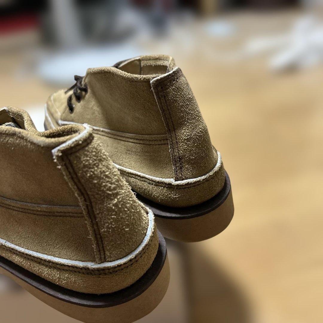 美品ラッセルモカシン(スポーティング.クレー チャッカー)8 E