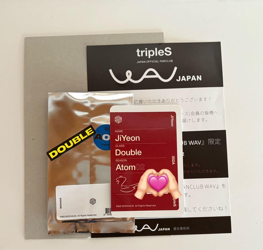 triples ジヨン object AA352 fc継続特典 トレカ トエス