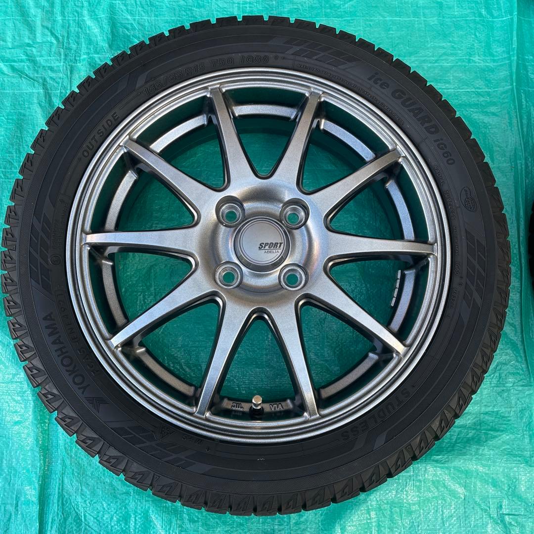 アルミ付きスタッドレス165/55R/15