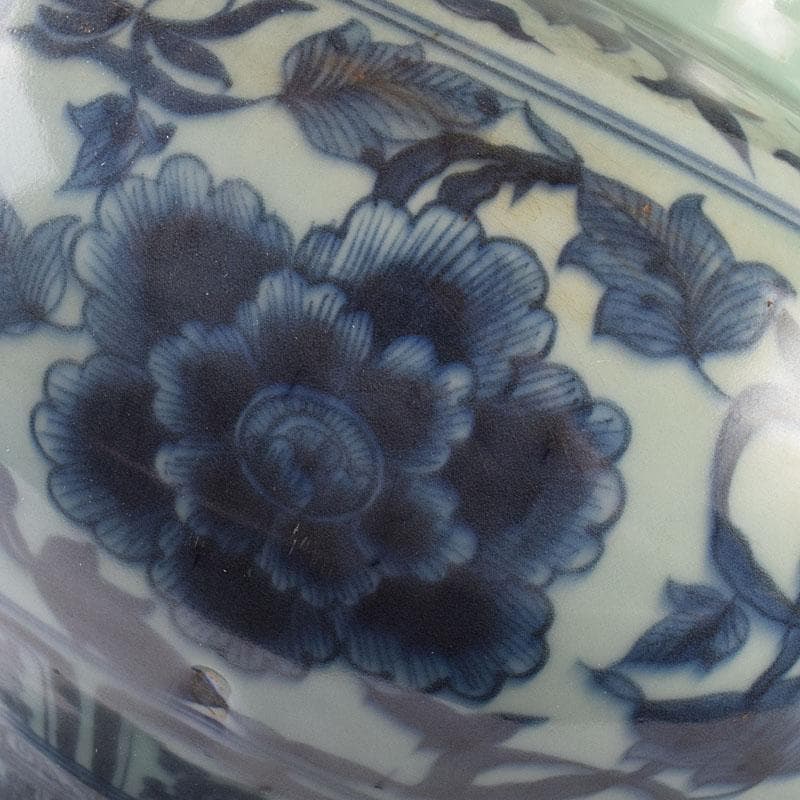 中国　青花　花弁文瓶　壺　C　8946A