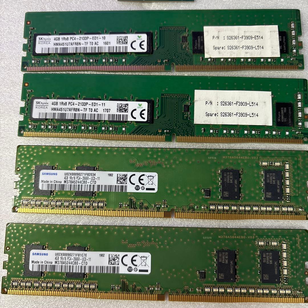 【ジャンク】intelCorei5 9500&DDR4 4Gx4枚