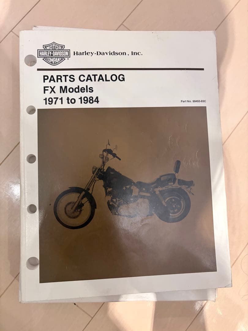 ハーレー　ショベル FXパーツカタログとFL/FXサービスマニュアルセット