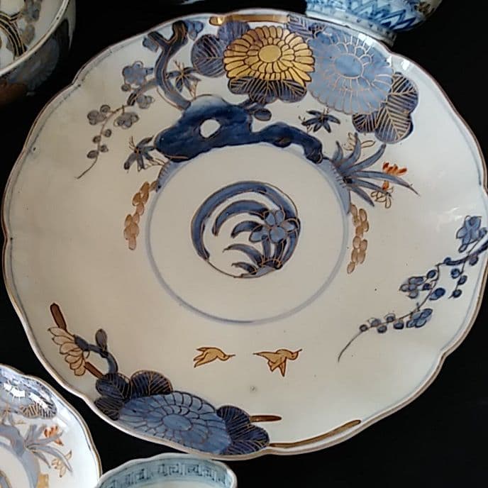 「ご成約者」です。 「同じ絵柄で、7通りの食器！」古伊万里皿7種類