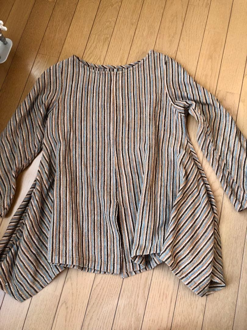 うさとの服　天然素材　手紡ぎ手織り