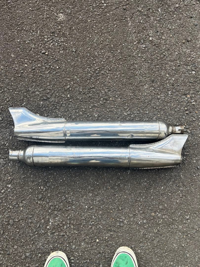 ハーレーFLH フィッシュテールマフラー