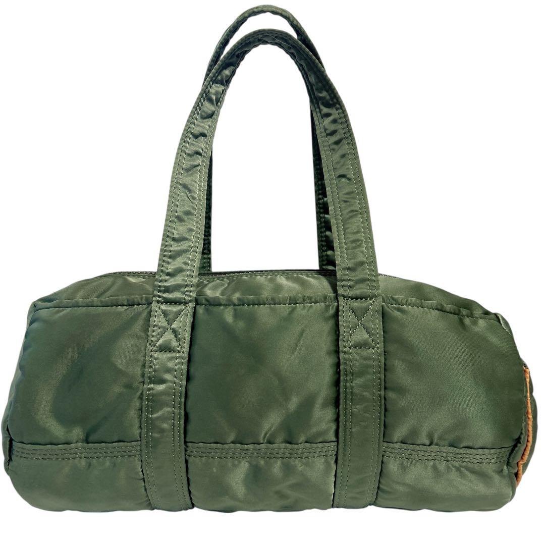 PORTERタンカー ドラムバッグ ダッフルバッグ ミニボストン セージグリーン