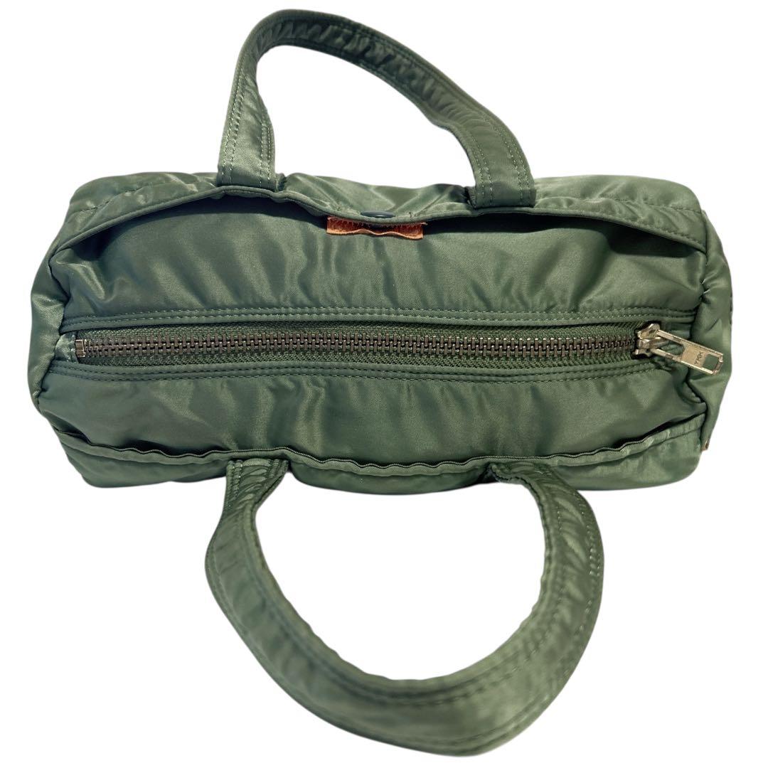 PORTERタンカー ドラムバッグ ダッフルバッグ ミニボストン セージグリーン