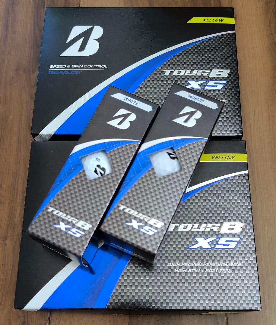 ブリヂストン TOUR B XS 現行品 イエロー24球&ホワイト6球