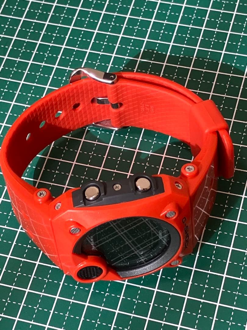 CASIO G-SHOCK G-8000 オレンジ×ブラック レッド液晶