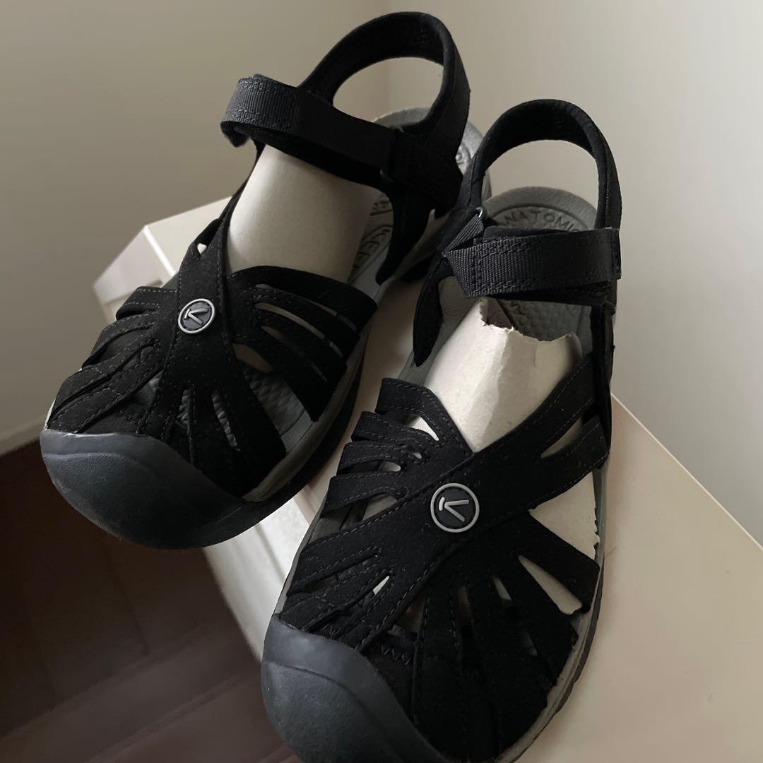 keen キーン　サンダル　ローズサンダル　黒　25cm