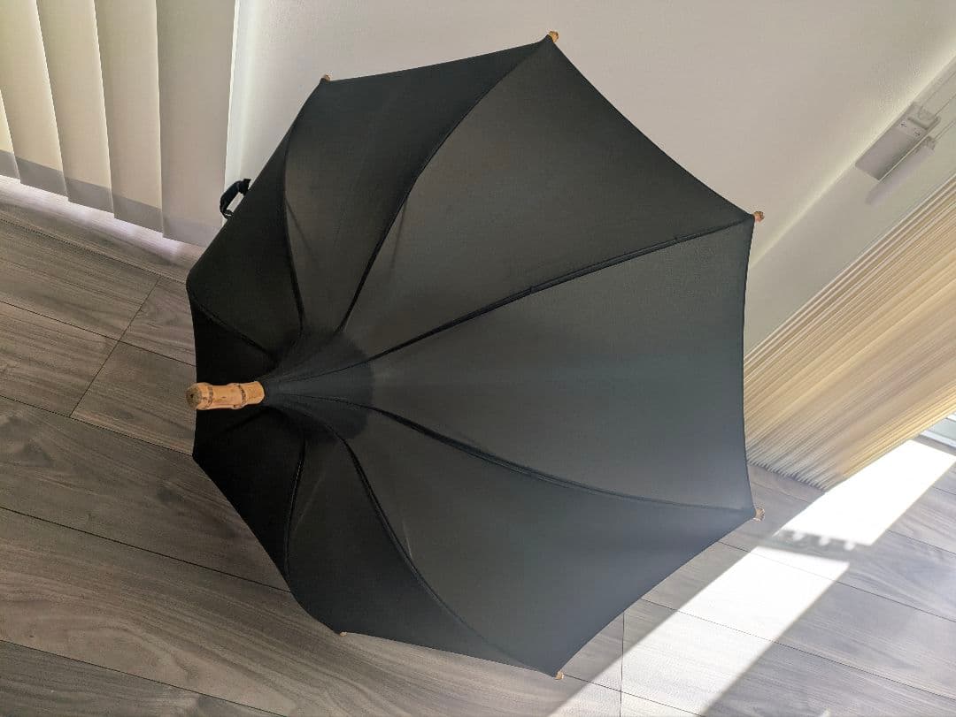 yohojiyamamoto+nor 日傘　ブラック　竹製ハンドル