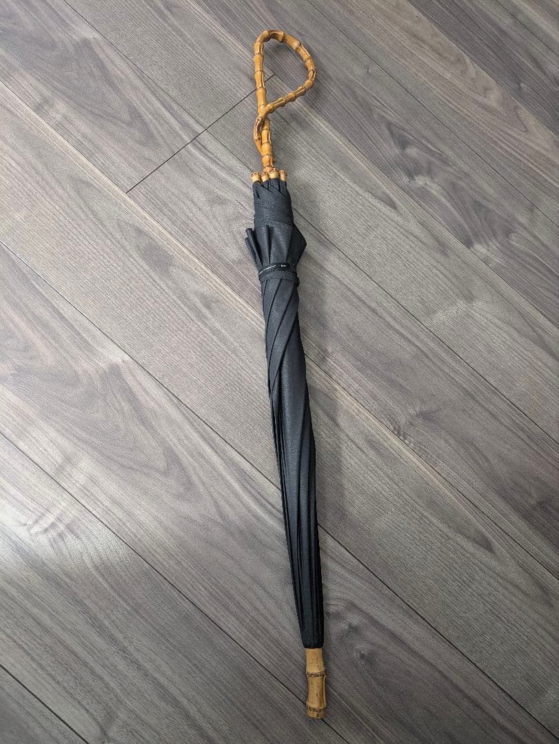 yohojiyamamoto+nor 日傘　ブラック　竹製ハンドル