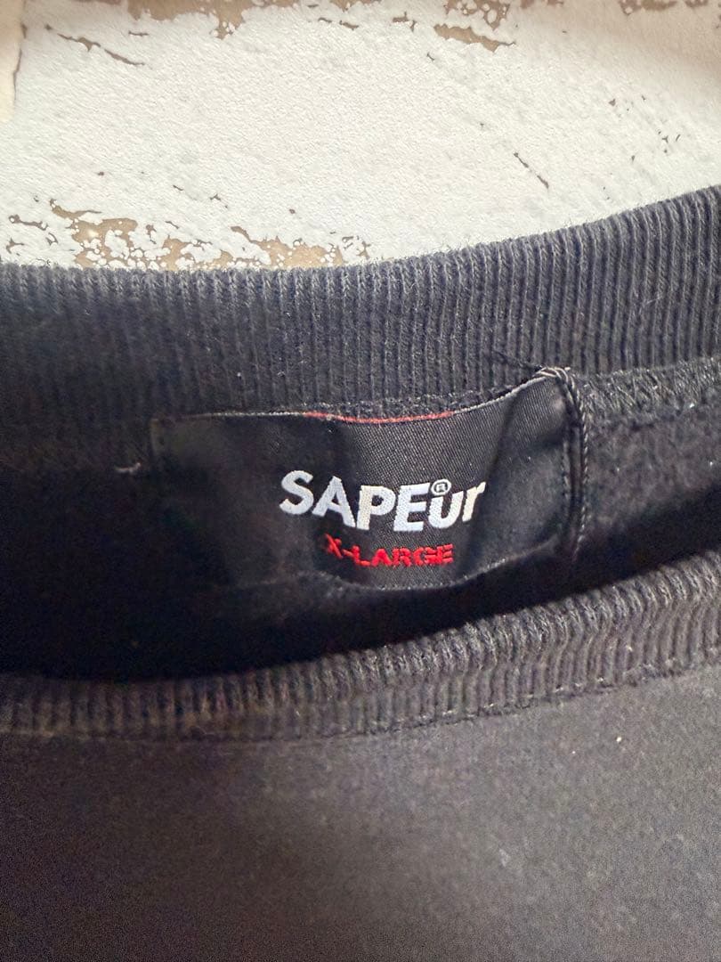 SAPEUR サプール　クルーネック　赤レオパード サイズXL