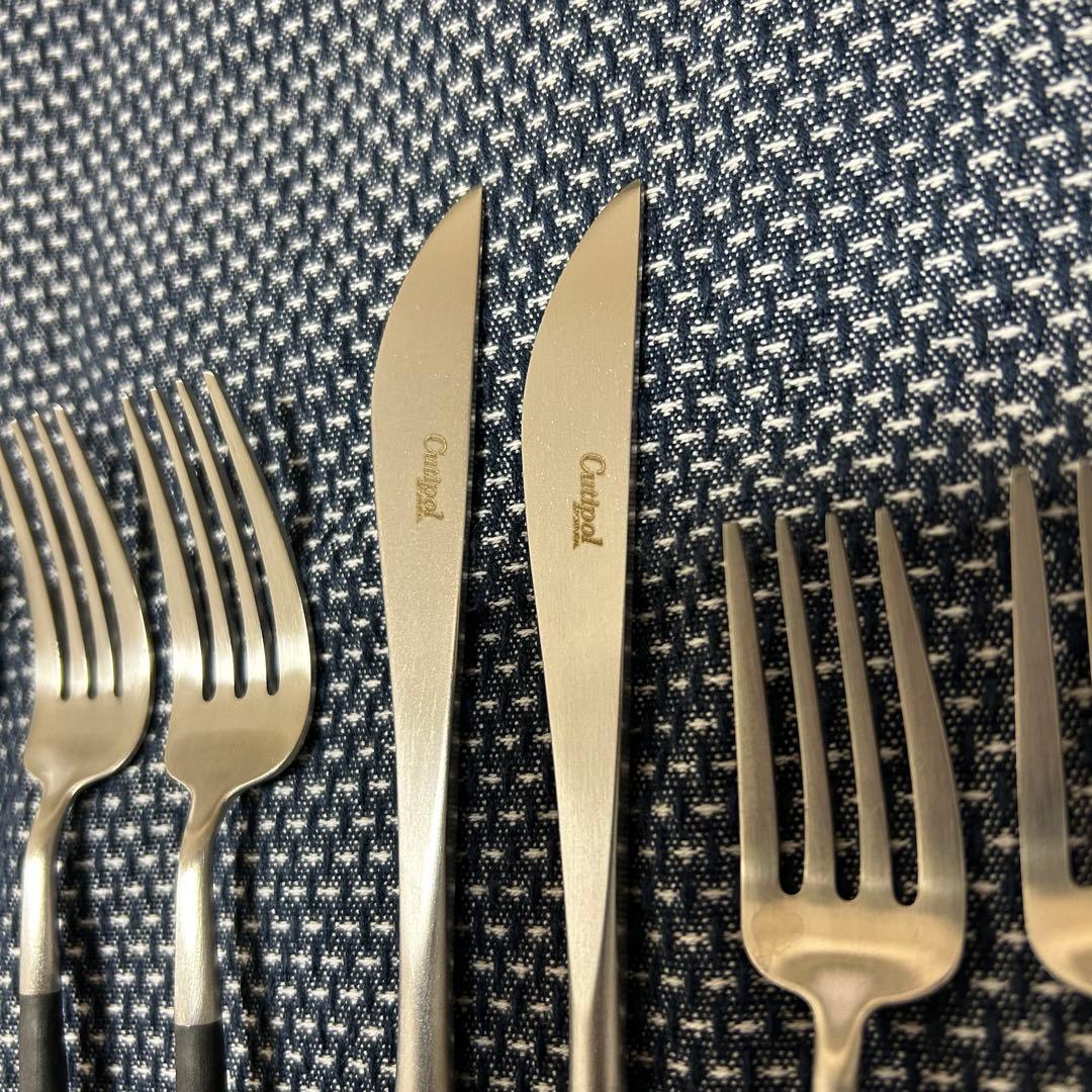 【新品未使用品】cutipol クチポール カトラリー ゴア ブラック セット