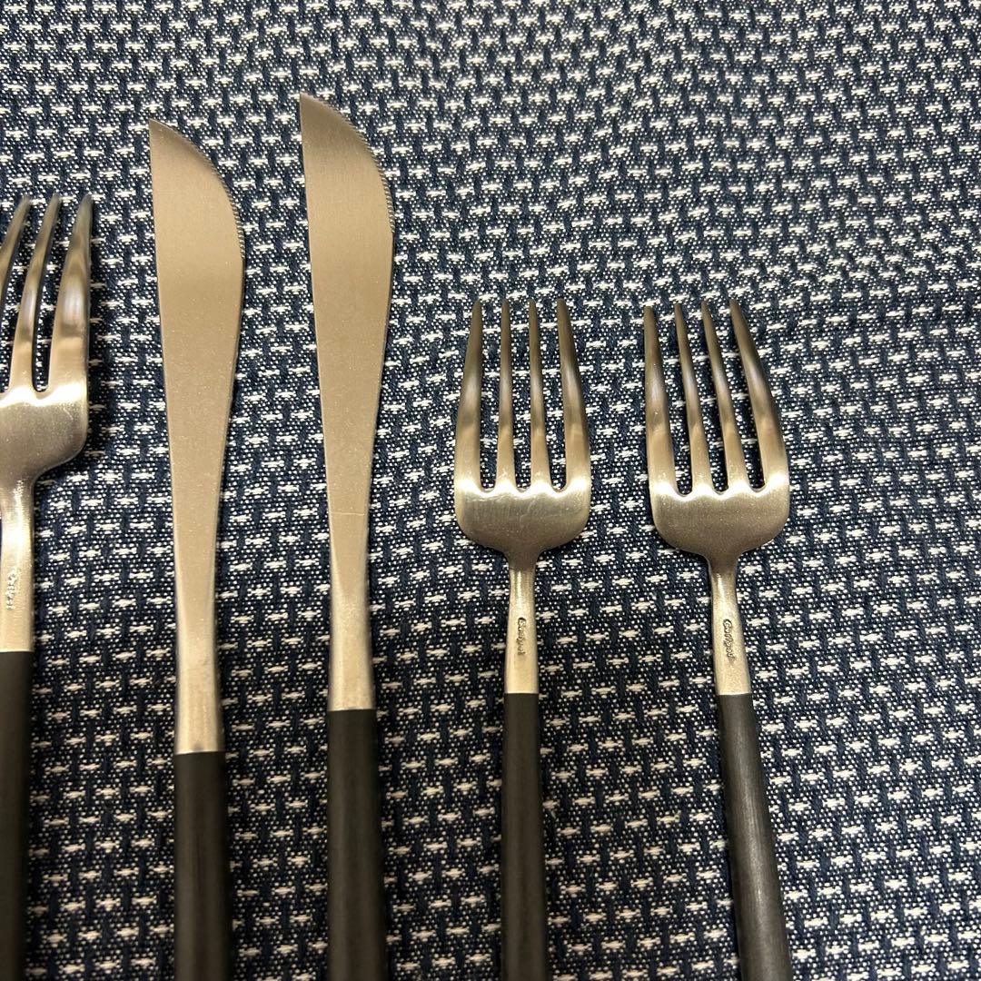 【新品未使用品】cutipol クチポール カトラリー ゴア ブラック セット