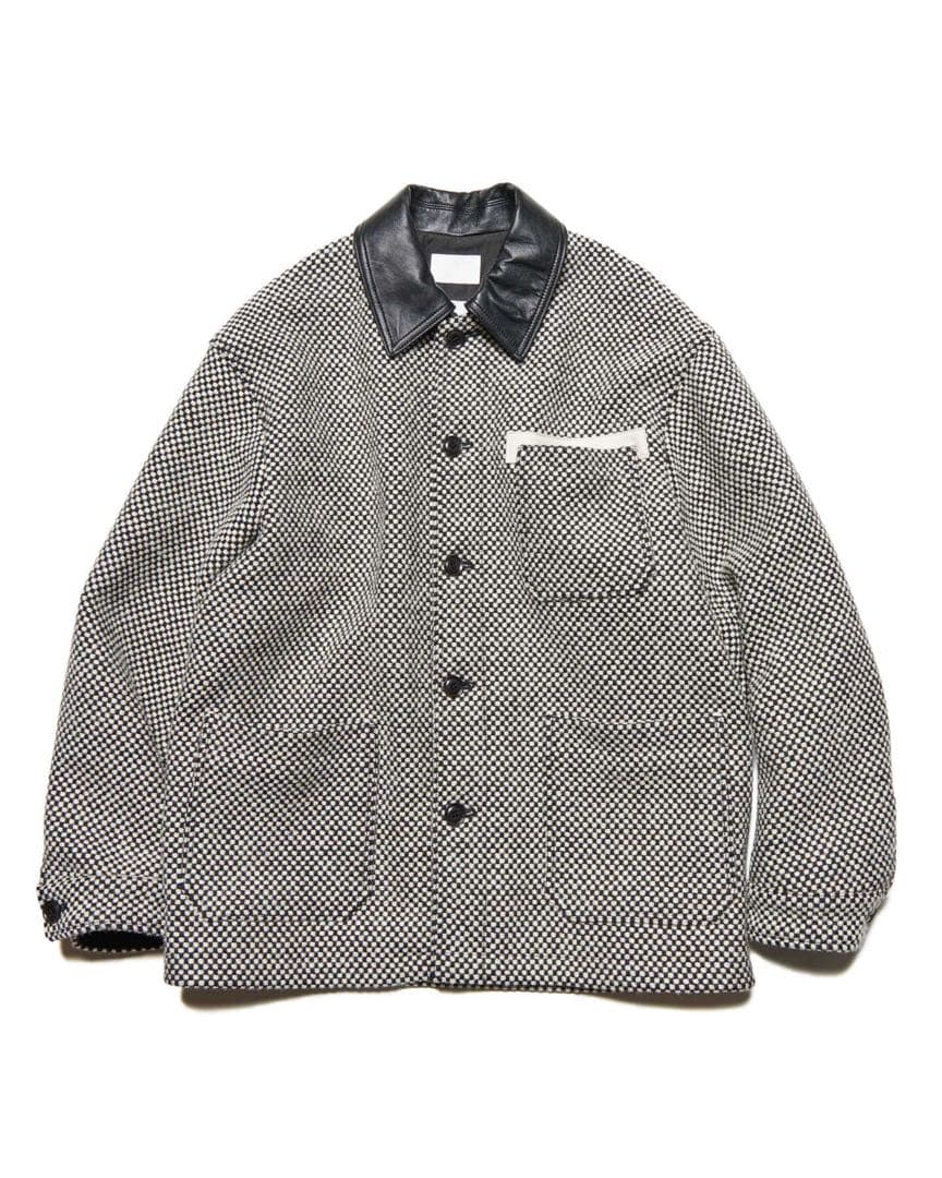 ジャケット・アウター SOPHNET. LEATHER COLLAR COVERALL