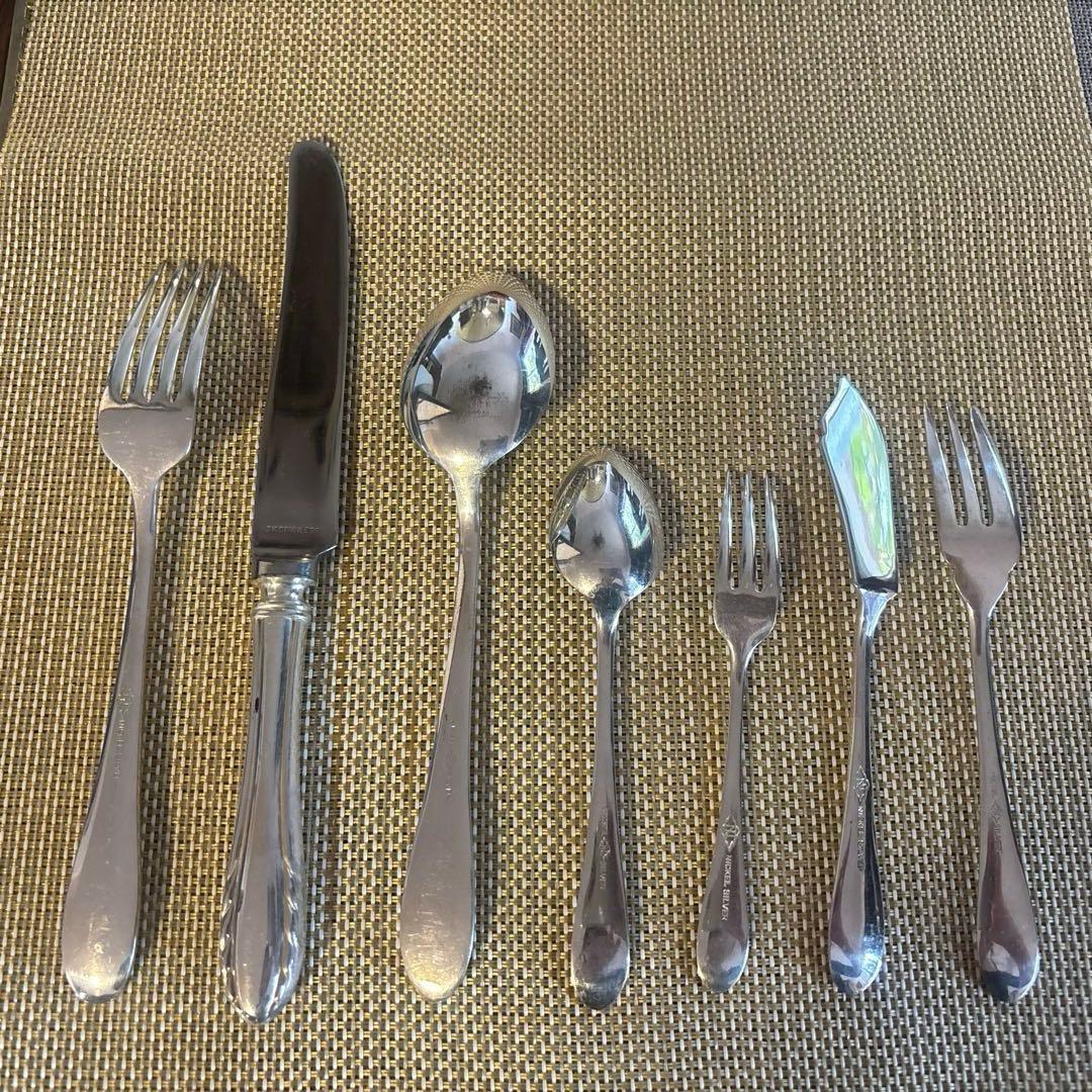 シルバーカトラリー￼セット　ヴィンテージ　48本
