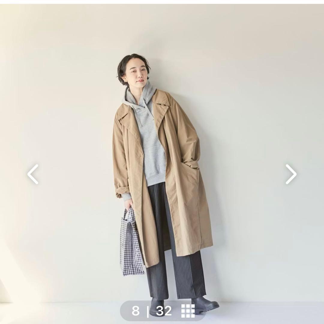 北欧暮らしの道具店　スッキリ着られる大人のパーカー　M杢グレー