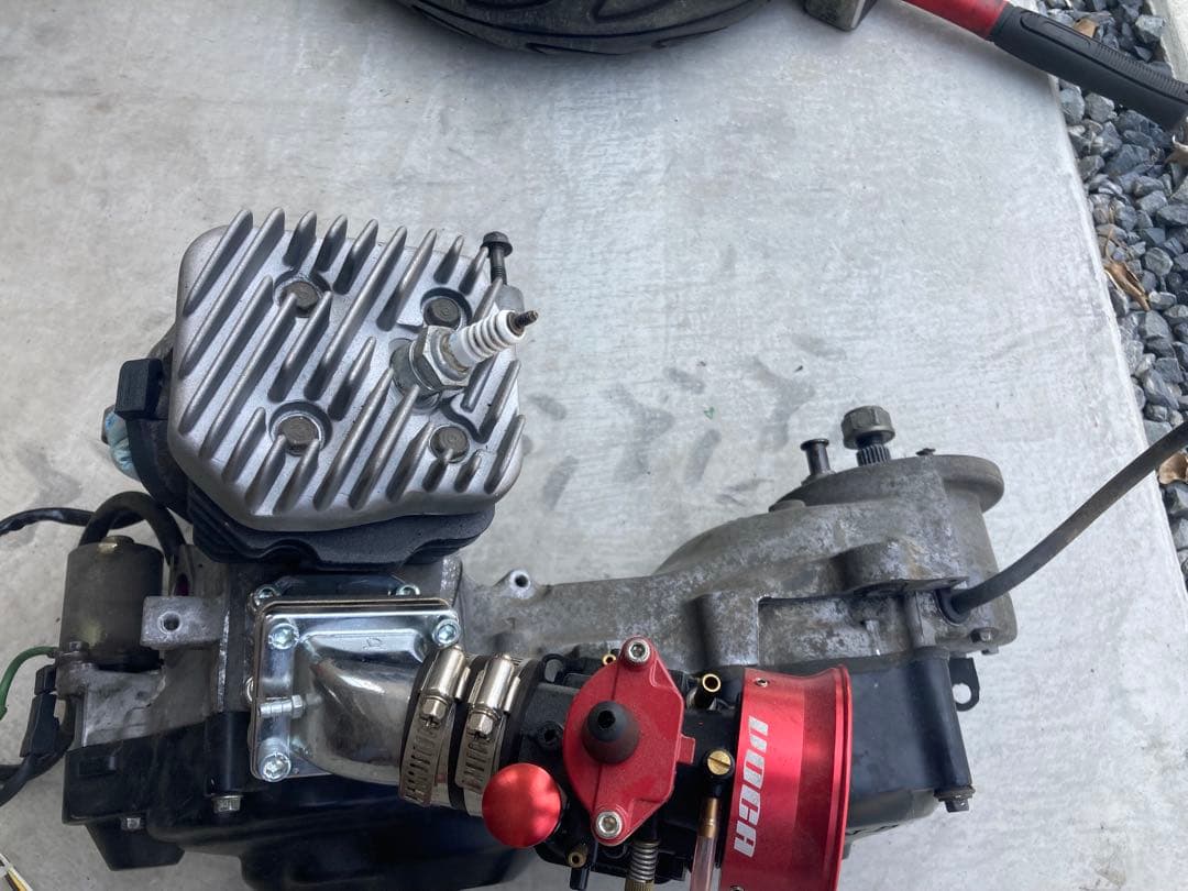 スーパーディオ太軸エンジンカスタムパーツ多数