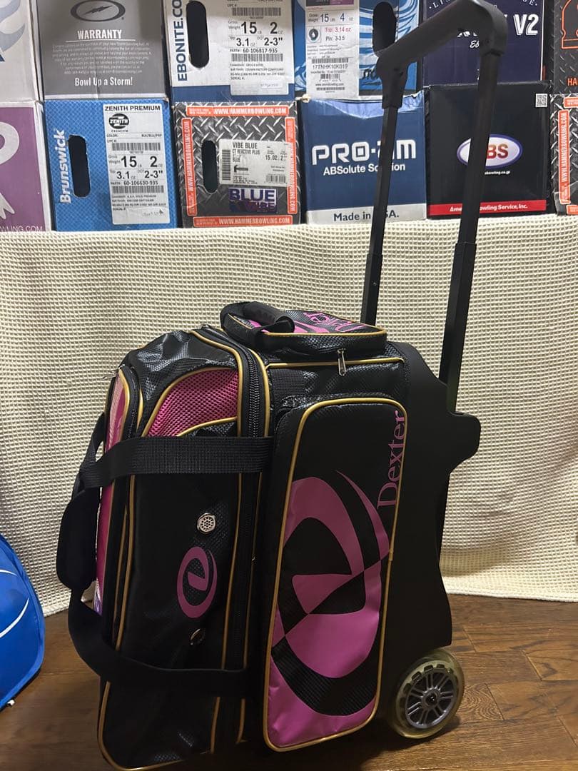 Dexter ボウリング用バッグ 黒/ピンク