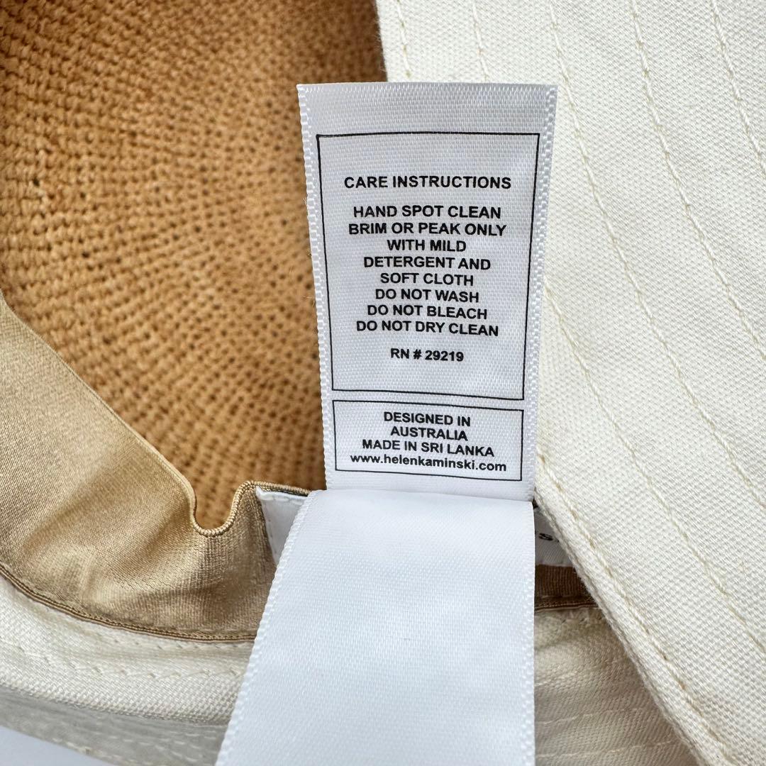 極美品✨HELEN KAMINSKI ロゴマーク　ラフィア　ハット