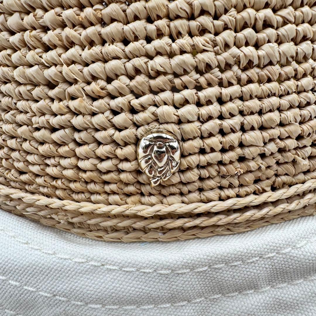 極美品✨HELEN KAMINSKI ロゴマーク　ラフィア　ハット