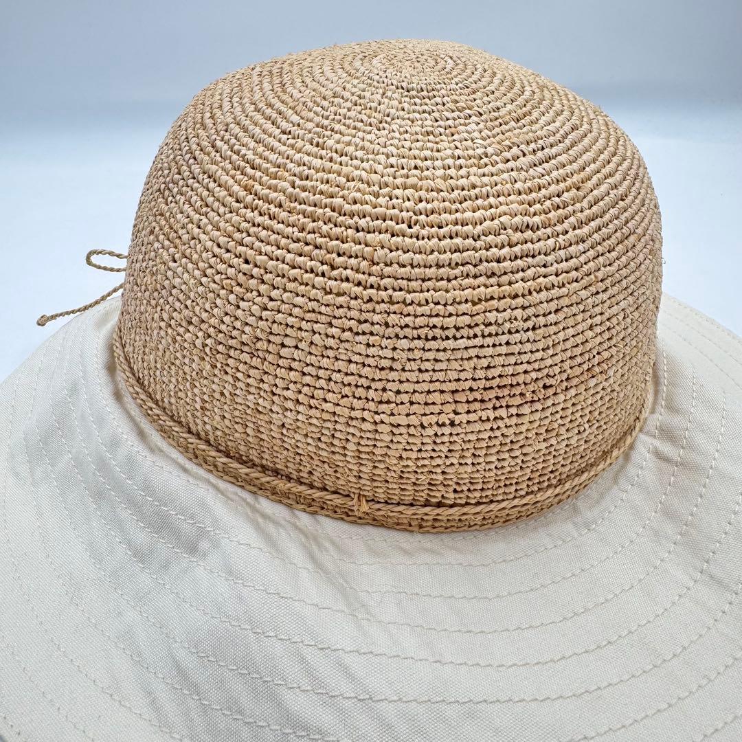 極美品✨HELEN KAMINSKI ロゴマーク　ラフィア　ハット