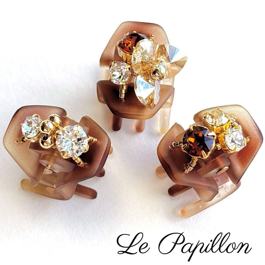 ねこ　ヘアクリップ ミニ 6点　バンスクリップ　ハンドメイド