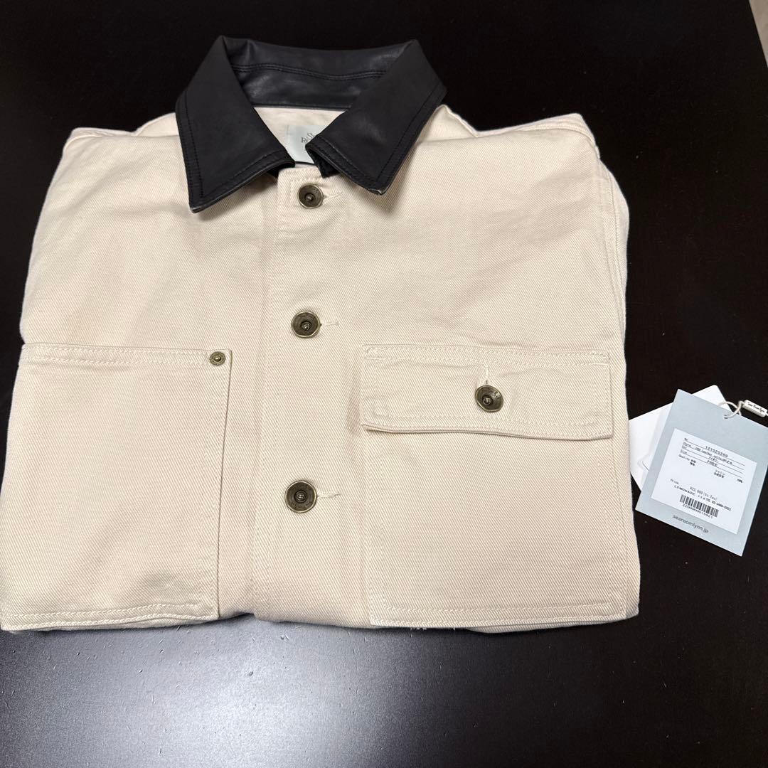 searoomlynn eco leather collar カバーオール